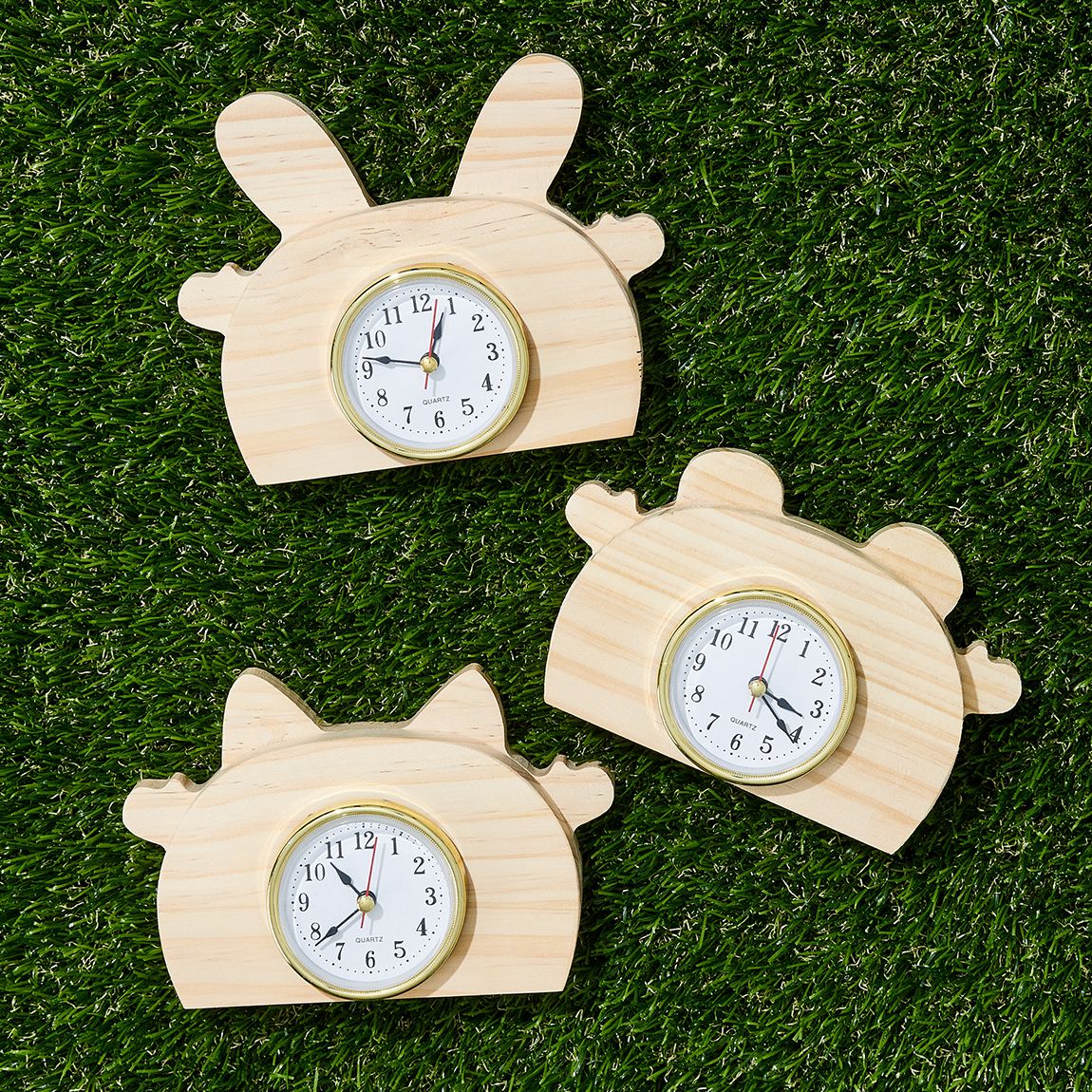 철천지 목공DIY 동물시계 만들기 체험 수업 재료 토끼 1