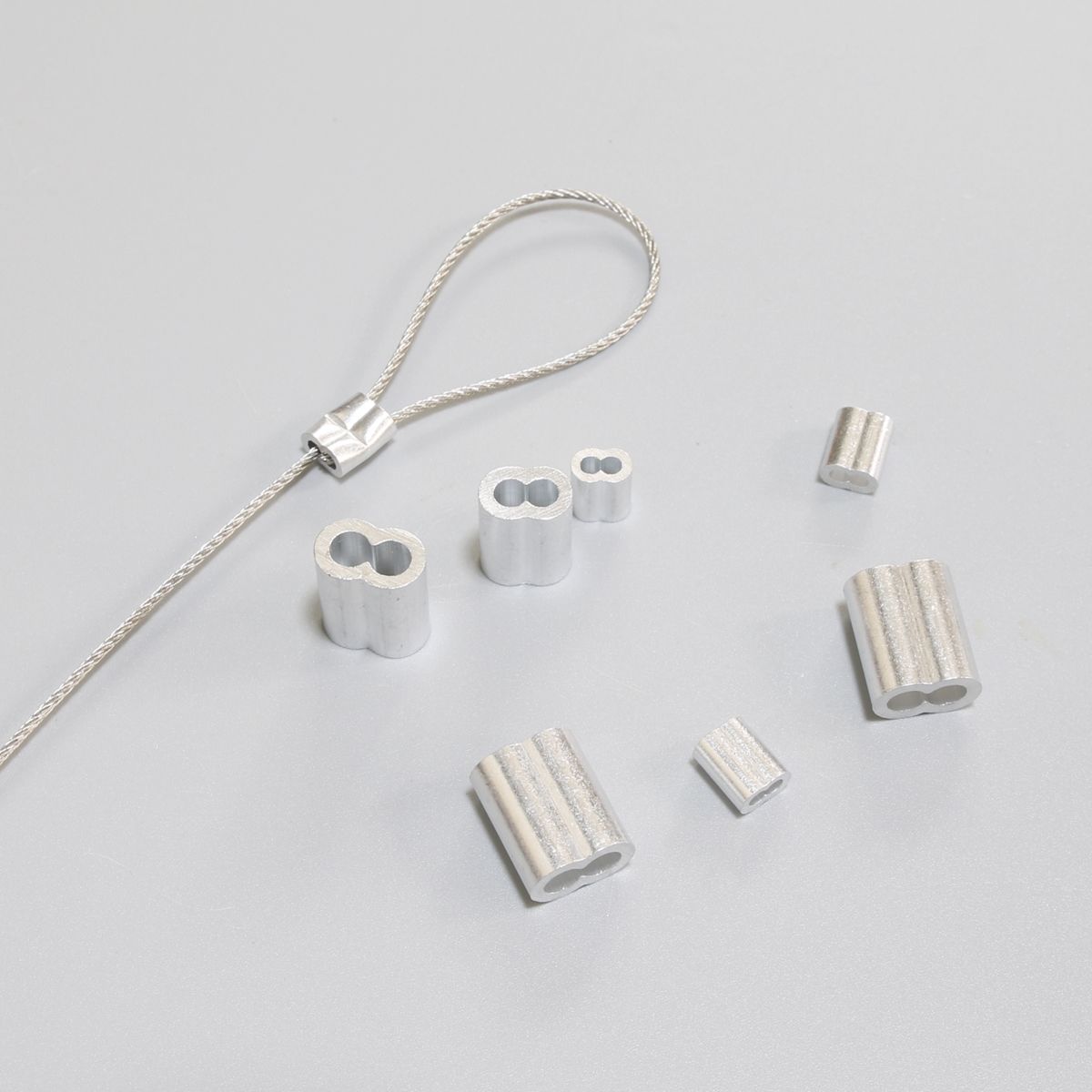 와이어 로프 페럴 압착체결 고정 부속 3.5mm 1