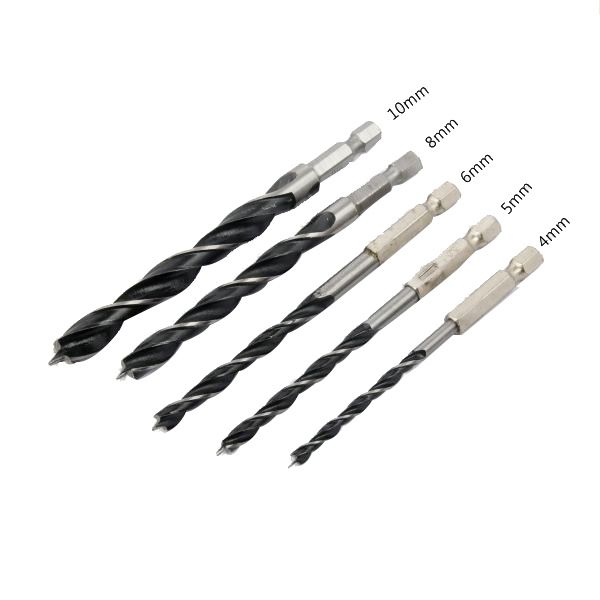 임팩드릴용 목공용 드릴날 셋트(4/5/6/8/10mm) 1