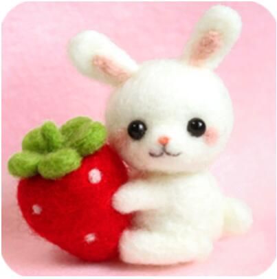 딸기조아 토끼(한국어설명) A17