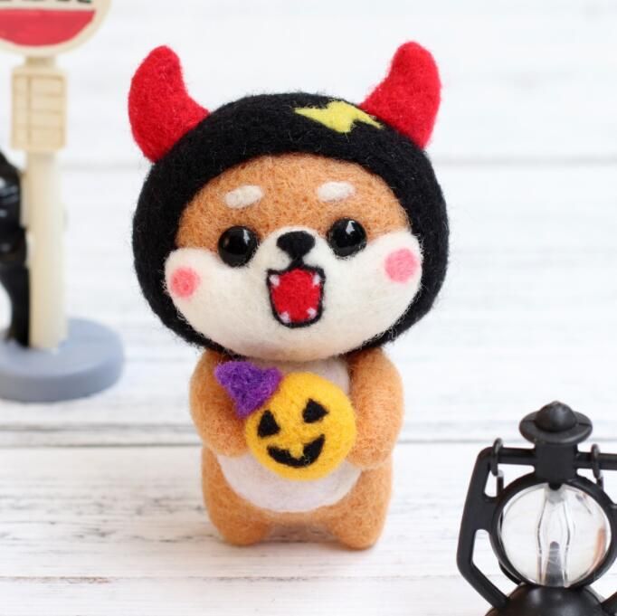 할로윈뿔악마 시바견 B28