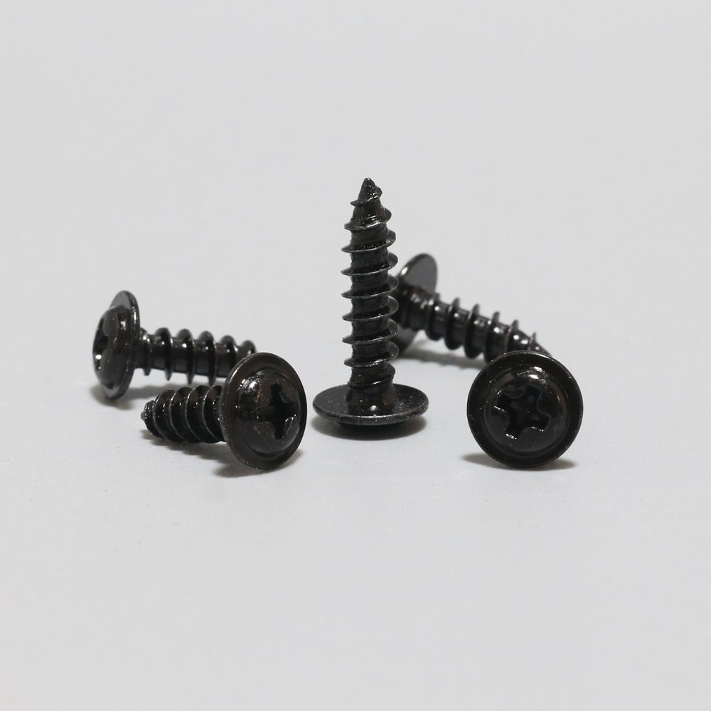 블랙 와샤형 둥근머리 피스 4x10mm (20개) 1