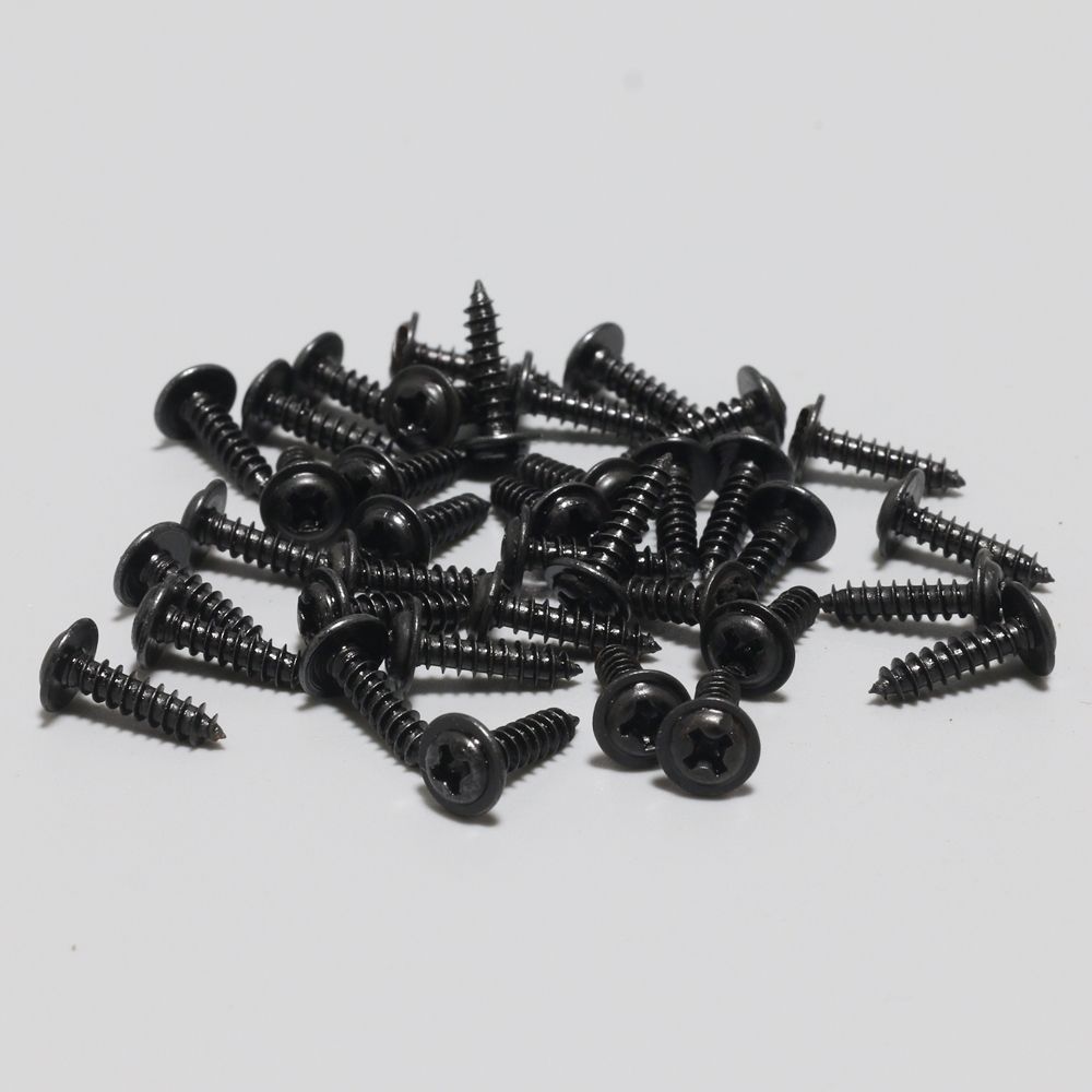 블랙 와샤형 둥근머리 목공피스 3x10mm (20개) 1