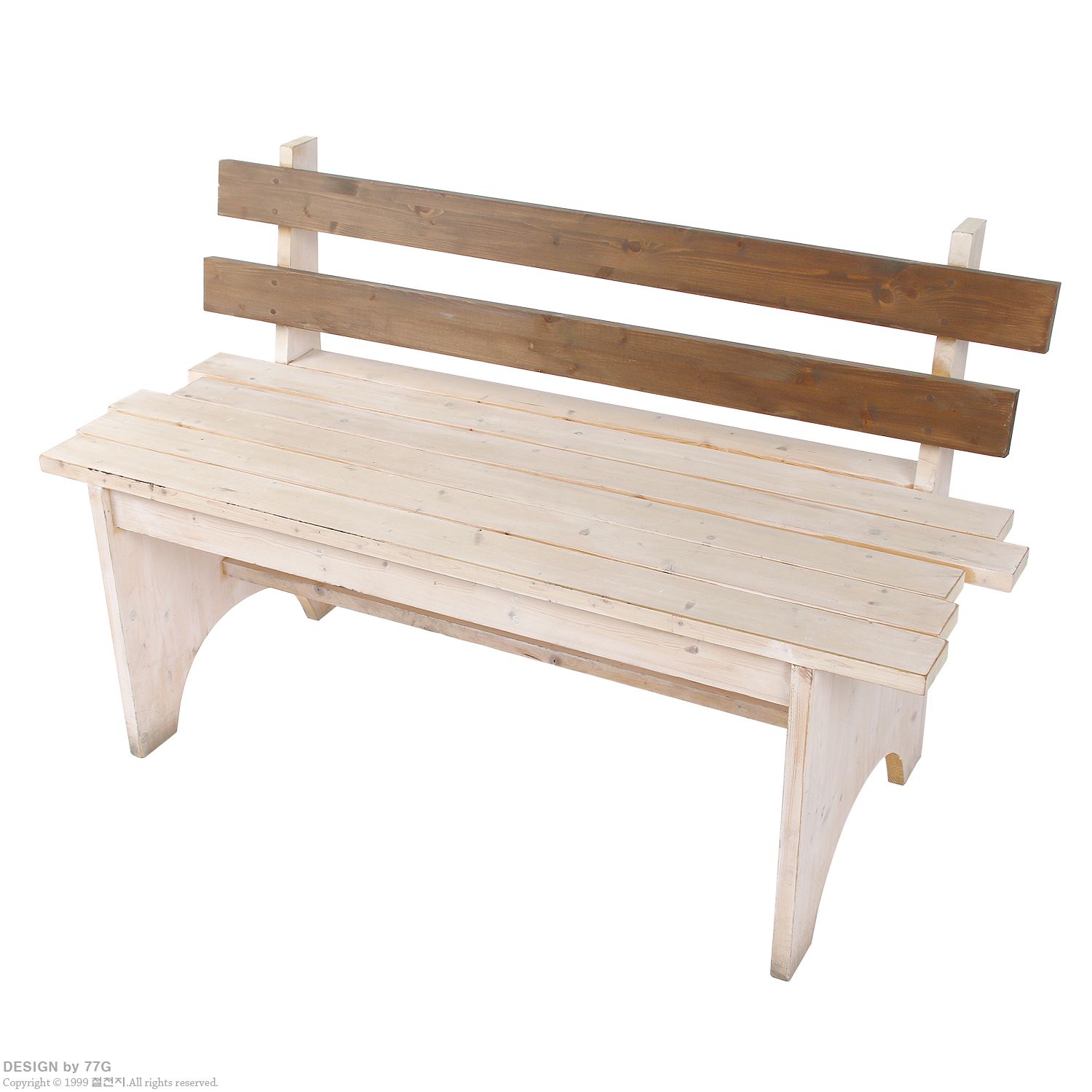 가문비 벤치 의자 1