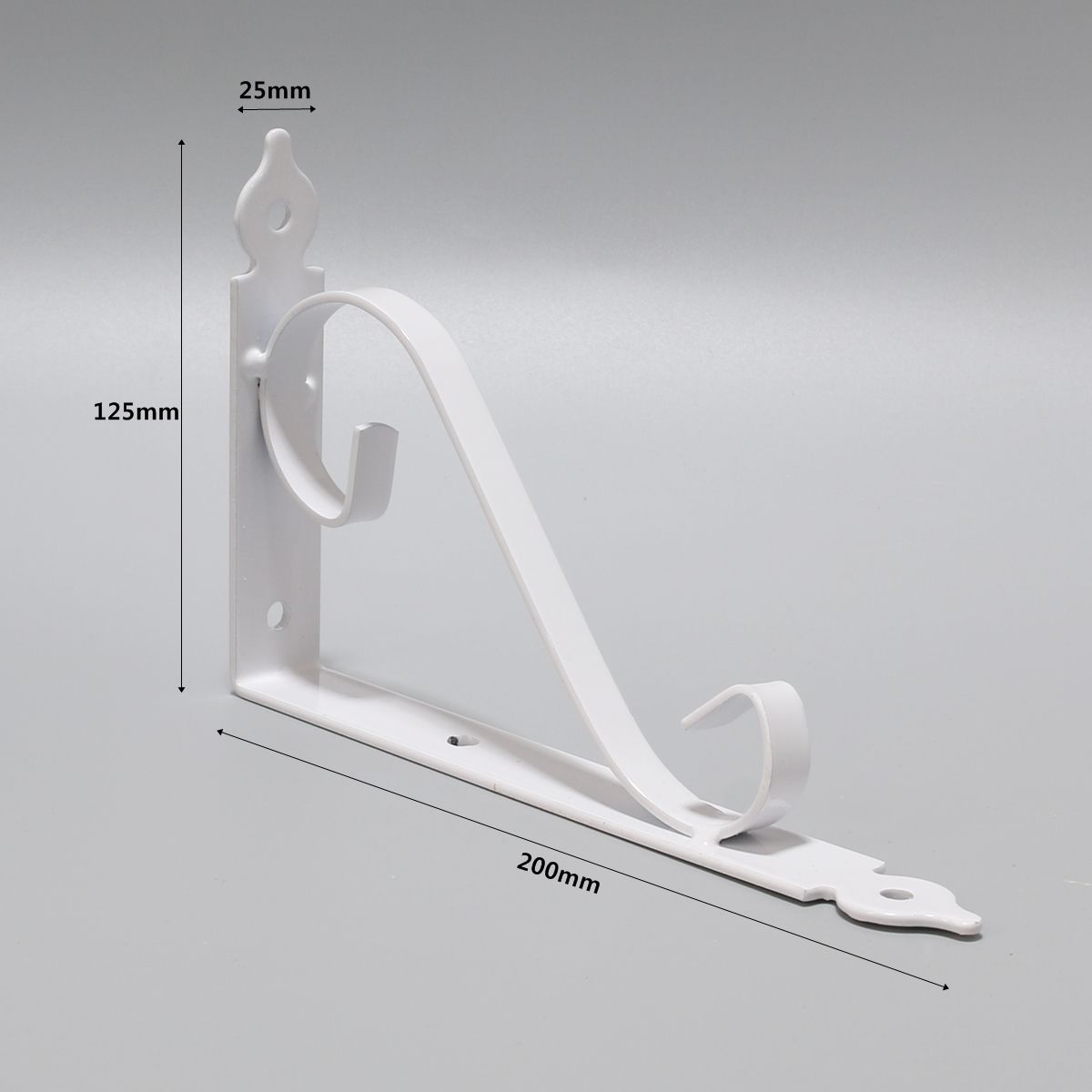 인테리어 까치발 입체 S형 백색 200x125mm 2