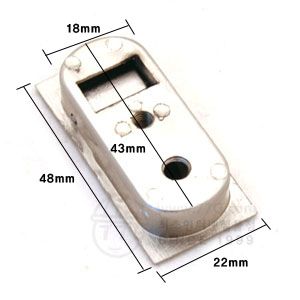 미닫이 매립형 히든 크롬 스퀴어 4