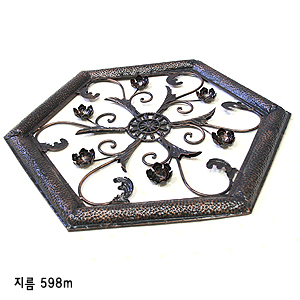 아이언 프레임플라워 벽장식(598mm) 4