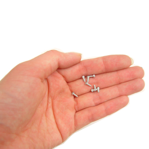 소품용 나무피스 실버 2X6mm 100개 2