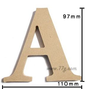 포크아트 (110x110mm) 알파벳 이니셜(initial) 영문 대문자 A 4