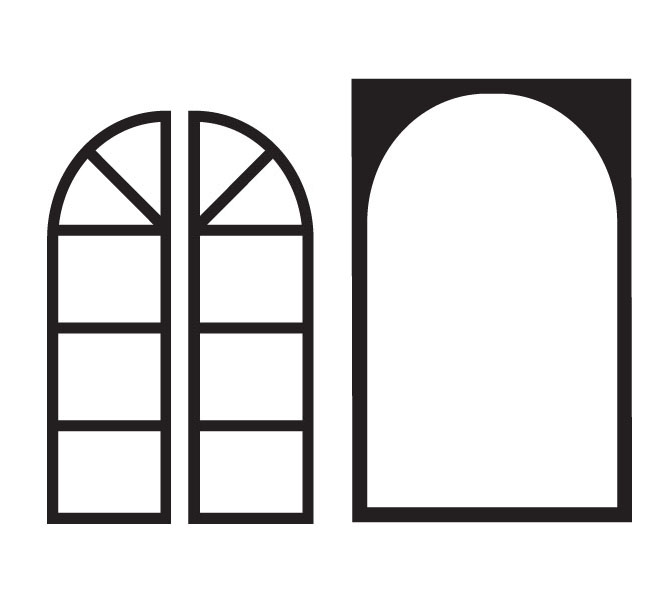 프로방스 창문 라운드헤드 2