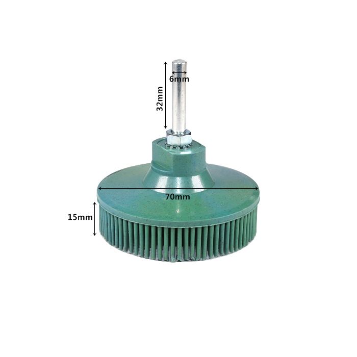 전동드릴용 녹제거 브러쉬 50방(녹색) 2