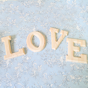 원목(150x150x14mm) 알파벳 이니셜(initial) 영문 대문자 W 5