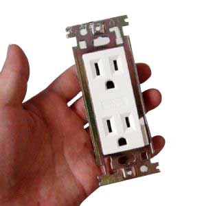 대각형 매입2구 콘센트 3