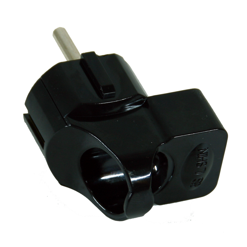 기억자 접지플러그 (검정) 2