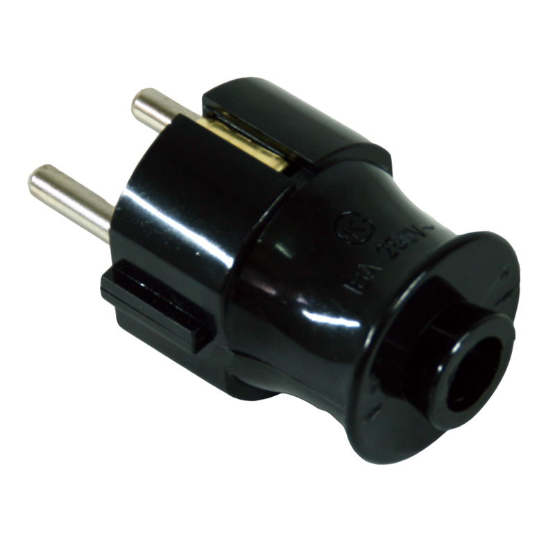 접지 플러그 블랙 -일자형 2