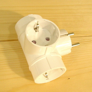 접지형 T형 멀티탭 3구 220V 2