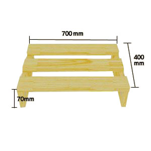 위티모던 엔틱 선반 500~700x400x70mm 2