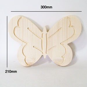 원목 나비 문양 대 손잡이 대용가능 두께(15mm) 2