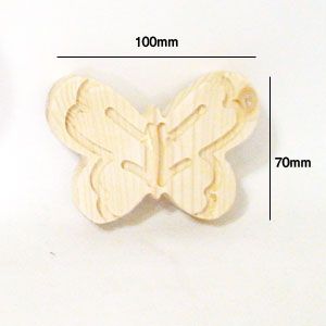 원목 나비 문양 소 손잡이 대용가능  두께(15mm) 2