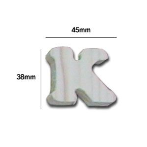 미송 이니셜(5mm) 큐티체 대문자K 2