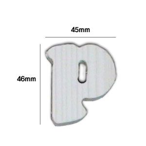 미송 이니셜(5mm) 큐티체 대문자P 2