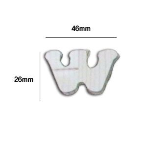 미송 이니셜(5mm) 큐티체 대문자W 2