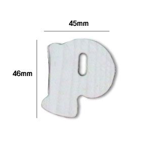 미송 이니셜(5mm) 큐티체 소문자p 2