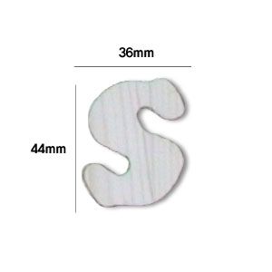 미송 이니셜(5mm) 큐티체 소문자s 2