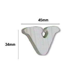 미송 이니셜(5mm) 큐티체 소문자v 2