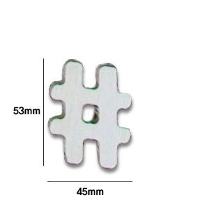 원목 이니셜(5mm) 음표# 2
