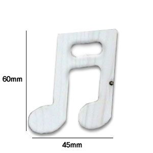 원목 이니셜(5mm) 음표05 2