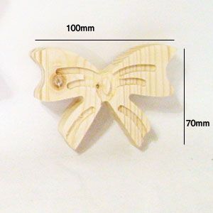 원목 리본 장식 소 손잡이 대용가능 두께(15mm) 2
