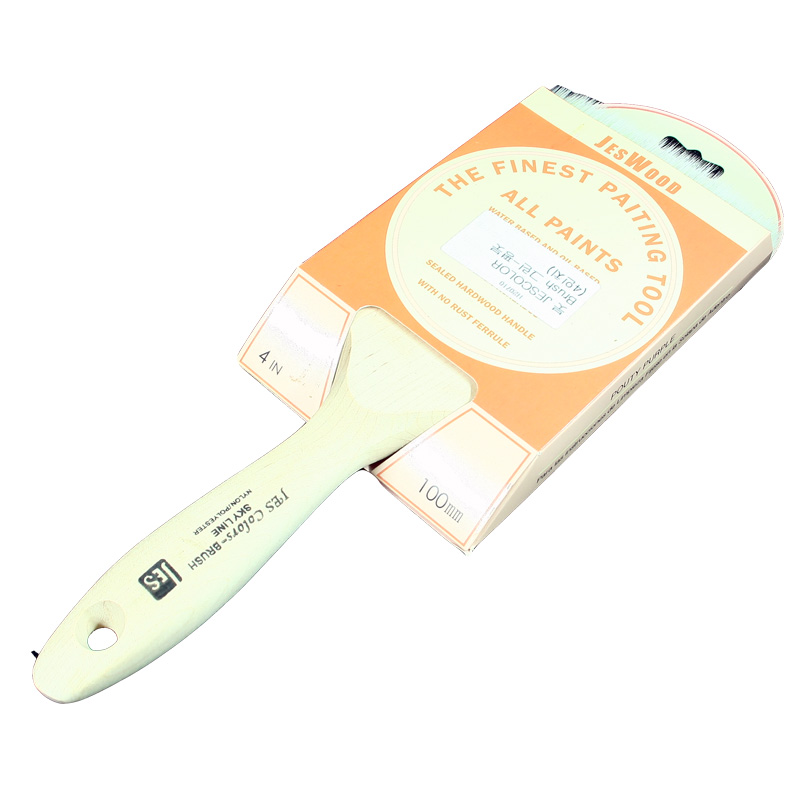 붓 JESCOLOR Brush 그린-평붓 (4인치) 2