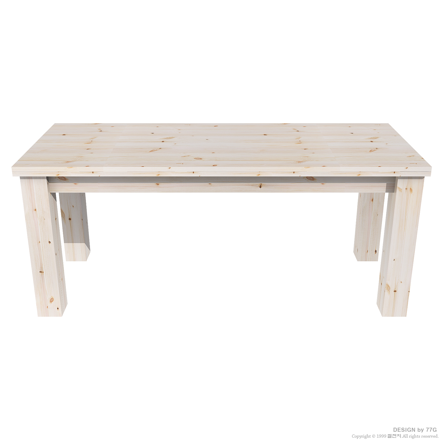 베이직 6인용 원목 식탁 2