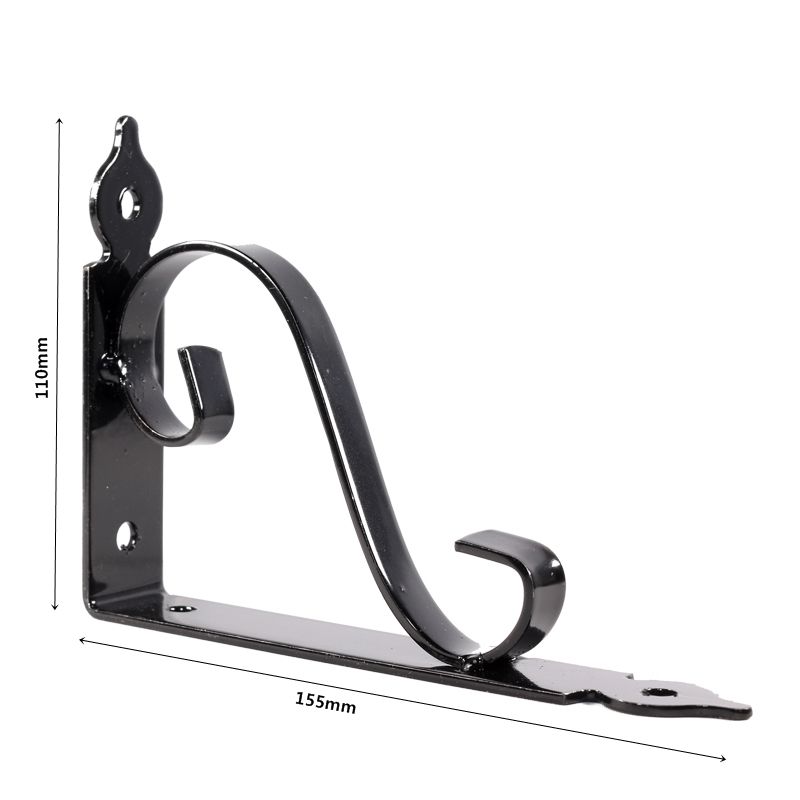 인테리어 까치발 입체 S형 흑색 110x155mm 2