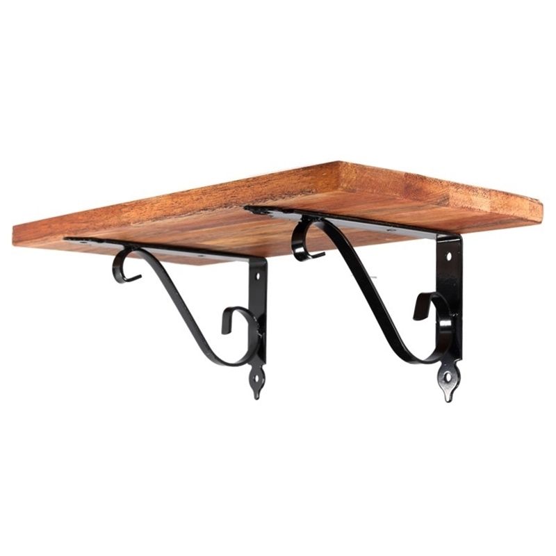 인테리어 까치발 입체 S형 흑색 110x155mm 3