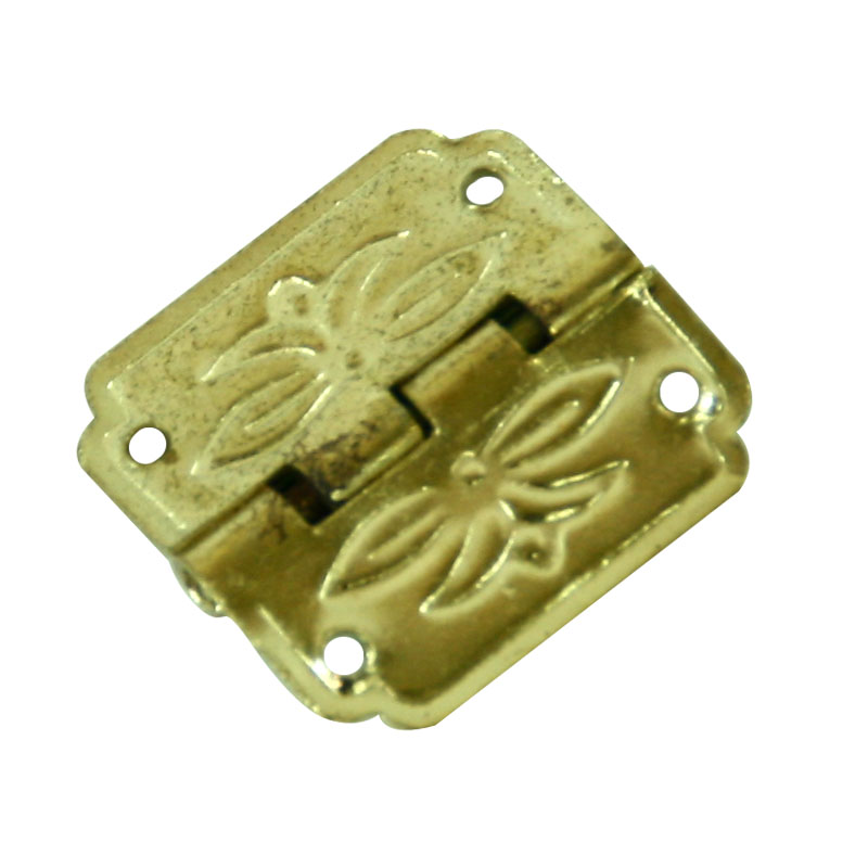 골드 꽃무늬 경첩 20X20mm 3