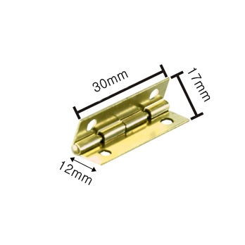 골드 미니 경첩 120도 12X30mm 2