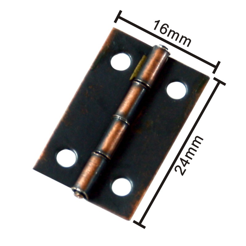 구리색 미니경첩 24X16mm 2
