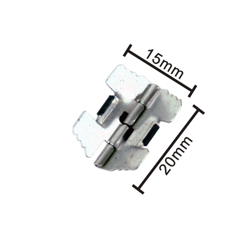 실버 집게 경첩 15X20mm  2