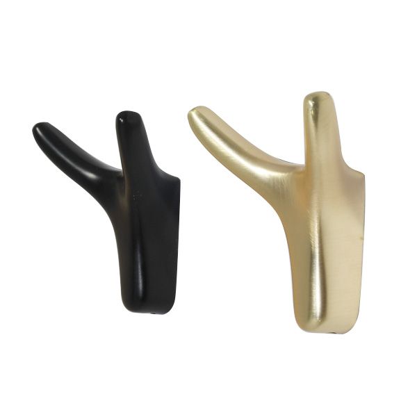 다용도 벽면 2구 옷걸이 골드 2