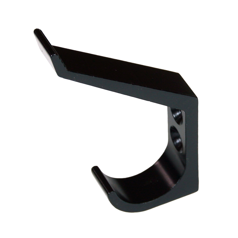 2단 옷걸이 흑반광 3