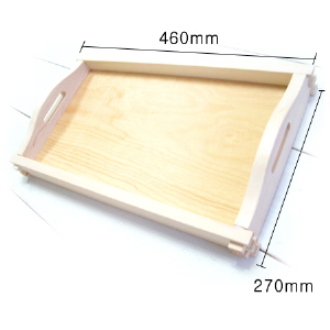 원목 쟁반 트레이 대 (짜임가공) 2