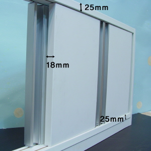 시즈닝 원목 미닫이문 (문틀폭 64mm, 2칸 나눔) 4