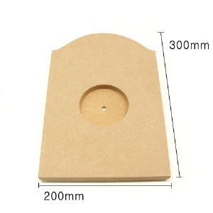 시계재료 MDF 둥근직사각  2