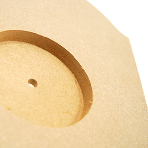 시계재료 MDF 둥근직사각  4