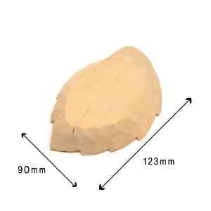 포크아트 원목 나뭇잎 찻잔 받힘 (대) 2