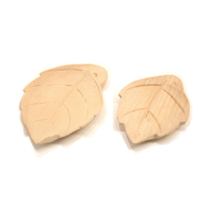 포크아트 원목 나뭇잎 찻잔 받힘 (대) 4