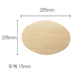 원목 문패 나무재료 원모양 두께(15mm) 2