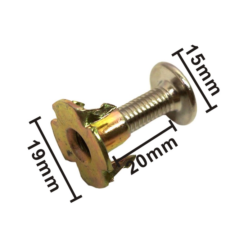 가시너트 볼트셋 지름 6mm 연결가능최대폭 -20mm 2